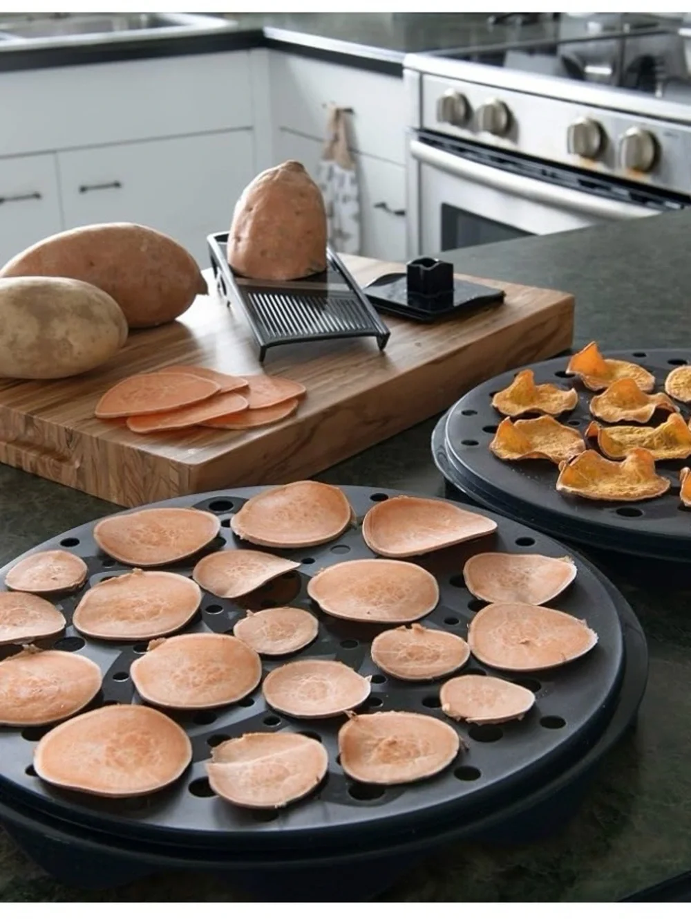 New Mastrad TopChips Maker + Mini Mandoline Slicer Set Black